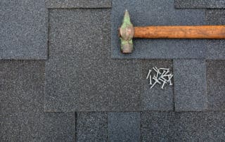 Roofing Shingles Hammer and Nails